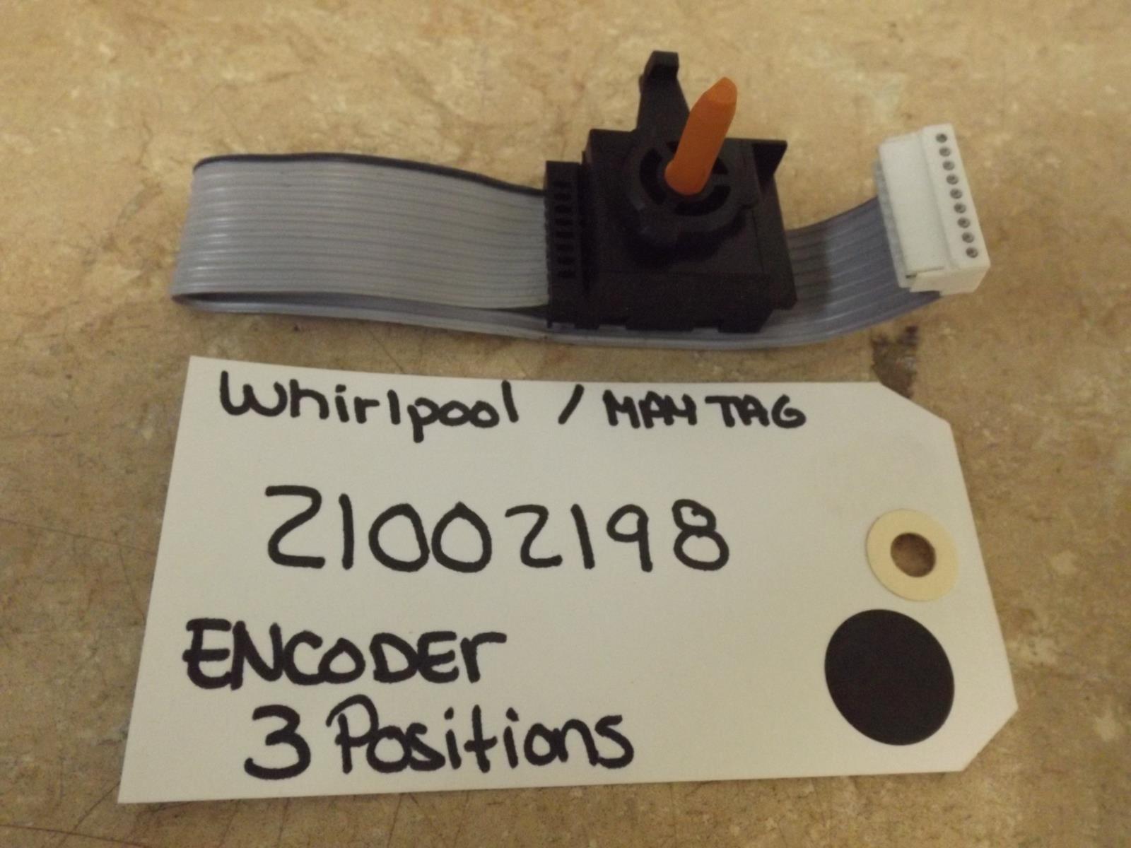 WHIRLPOOL WASHER 21002198 Encoder, Rotary 3 Pos (NEW) WHIRLPOOL WASHER 21002198 Encoder, Rotary 3 Pos (NEW)